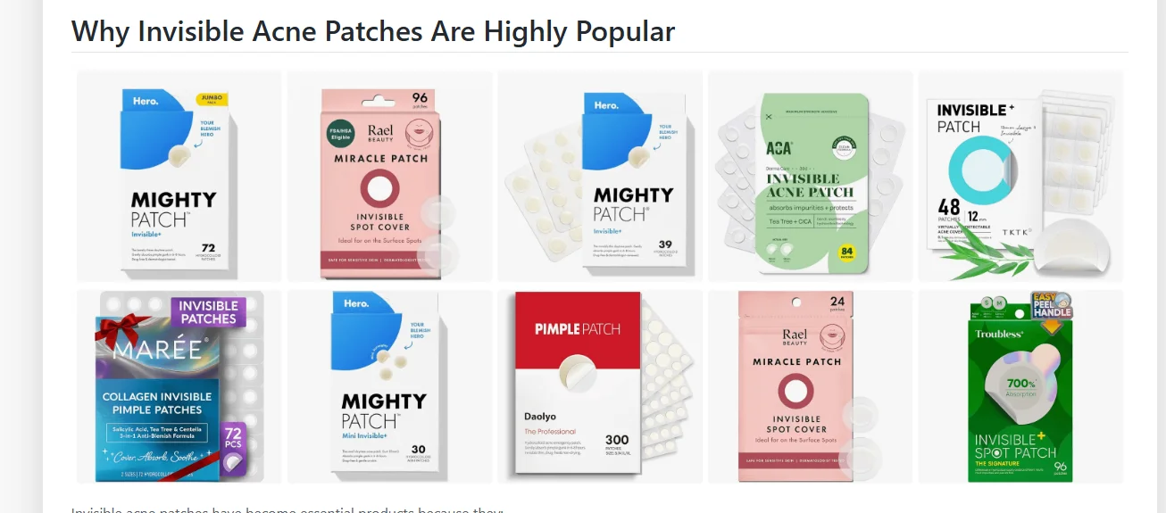 Best Pimple Patch
Manufacturers
for Brands